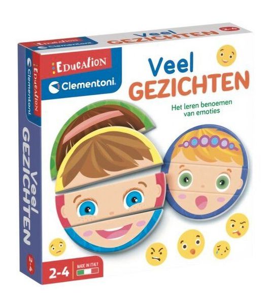 Clementoni - Education - gezichten spel - Emoties leren - 2-4jaar