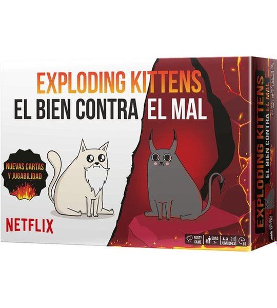 Asmodee Exploding Kittens EKIEK12ES, Kaartspel, Feest, 7 jaar, 15 min