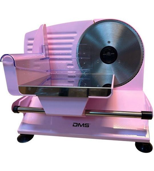 DMS AS-400 - Brood- en Vleesplakmachine - Roestvrij staal - 400W - Roze