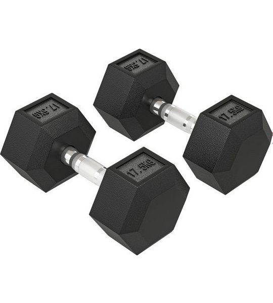 HOMCOM Rubberen Halters Metaal, Rubber 16,2B x 16,2T x 34,6H cm Zwart