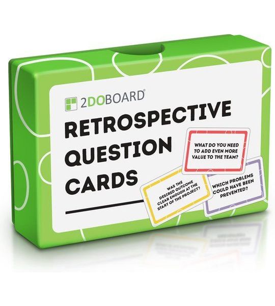 Retrospective Kaarten - 52 Vragen voor Team Evaluatie (Engels) | 2DOBOARD