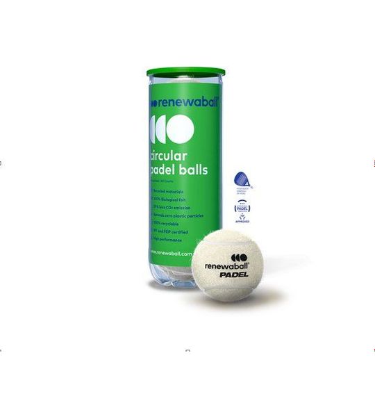 Renewaball 3 natural padel balls