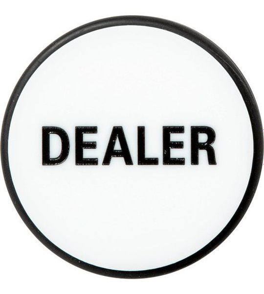 Dealerbutton Black - White