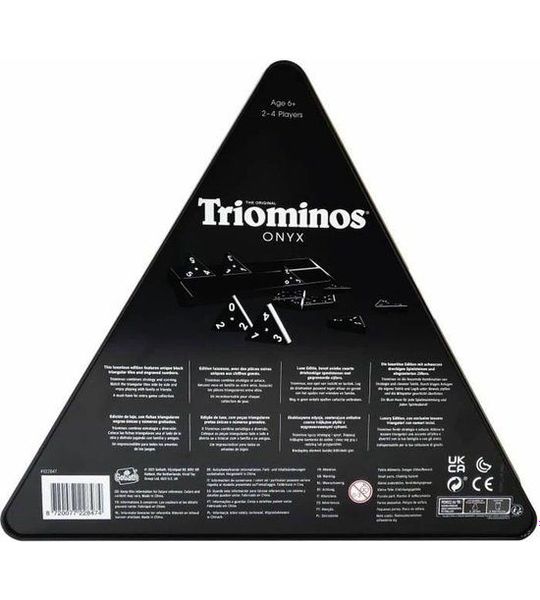Triominos Onyx Luxe Bordspel voor 2 tot 4 Spelers