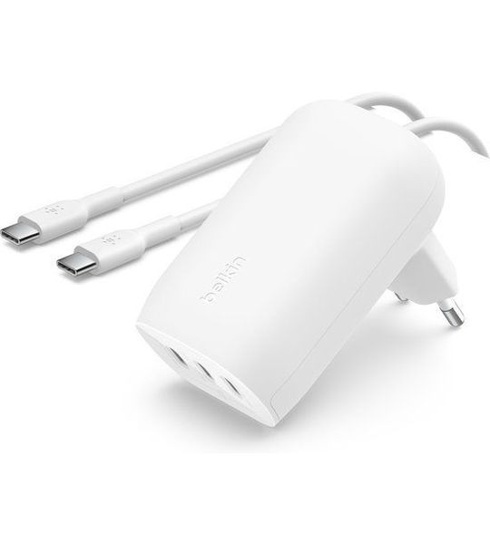 Belkin Belkin 3-port Usb-c Wall Charger With Pps 67 Watt Inclusief 100w 5a Cable Thuislader