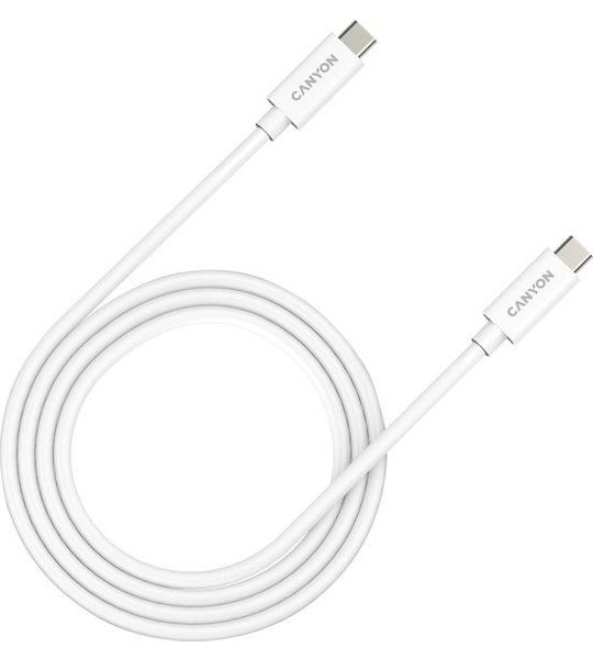 Canyon UC-44 - USB-C naar USB-C Kabel - 240W - 40Gbps - 4K - 1m - Wit