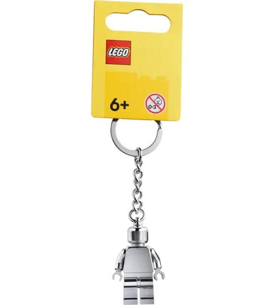 LEGO Sleutelhanger - Zilverkleurig Minifiguur