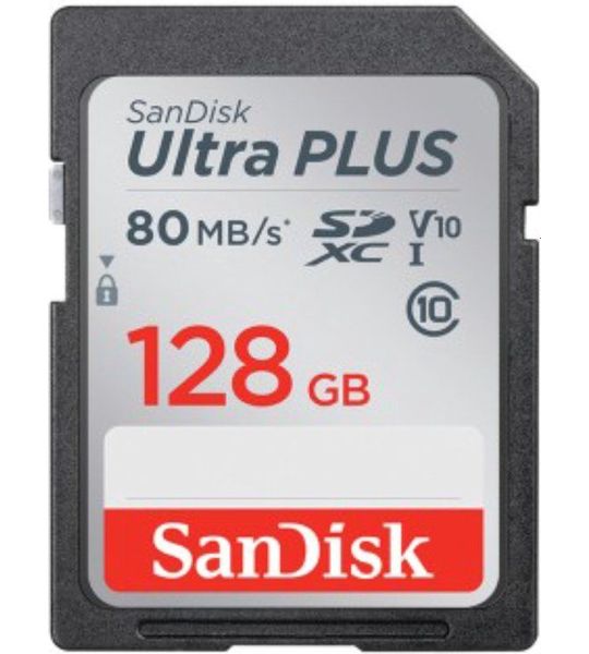 Sandisk Ultra Plus SDHC / SDXC 128 GB 80 MB/s