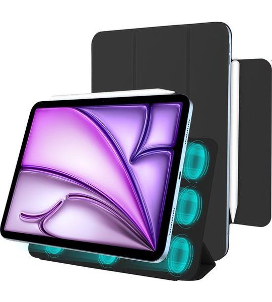 Just in case Magnetic Trifold Ipad Air 11'' Beschermhoes Zwart