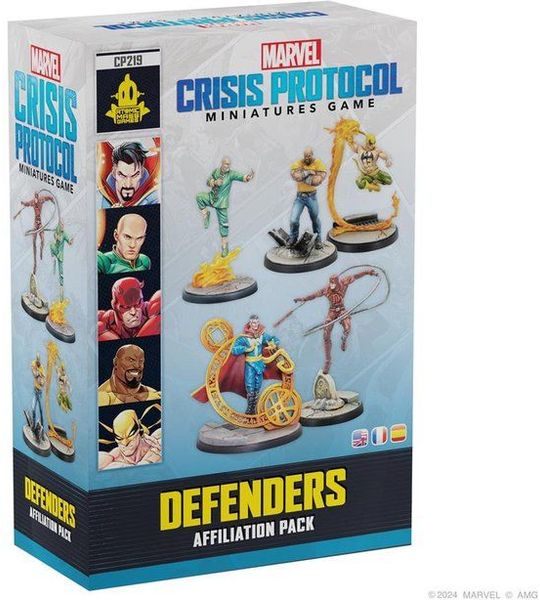 Marvel: Crisis Protocol - Defenders Affiliation Pack - Miniaturen - EN/ES/FR