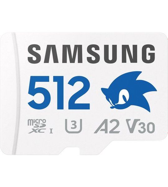 Samsung MicroSDXC PRO Plus 512GB Sonic the Hedgehog