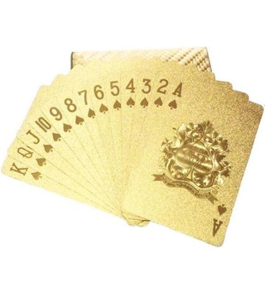 Luxe Gouden Speelkaarten / Poker kaarten - Geplastificeerd