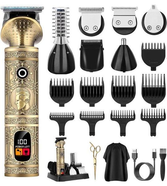 DVDSS® Baardtrimmer - Scheerapparaat - Verzorging - 7 in 1 - Goud Kleur