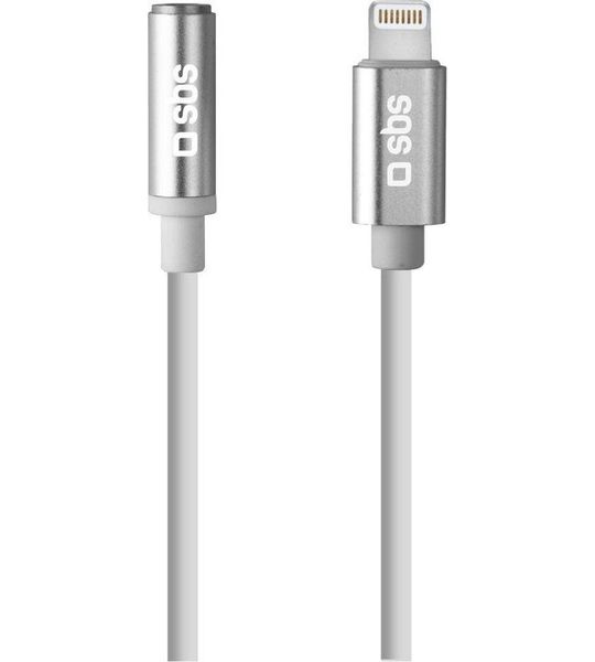 Sbs Mobile Lightning Naar Jack 3.5mm Ac-adapter 015 M Wit