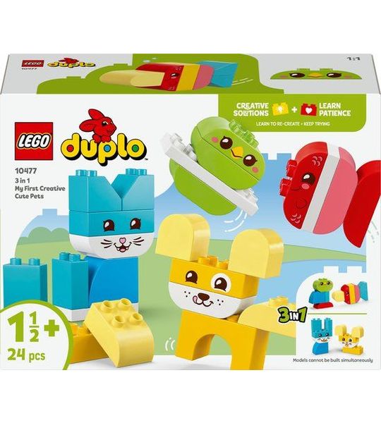 LEGO DUPLO 10477 3-in-1 Mijn eerste creatieve huisdieren