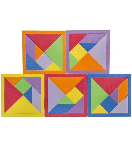 Duckiez Tangram Iq Puzzel Foam - 1 stuk