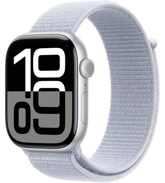 Apple Watch Series 10 46mm Zilver Sport Loop
