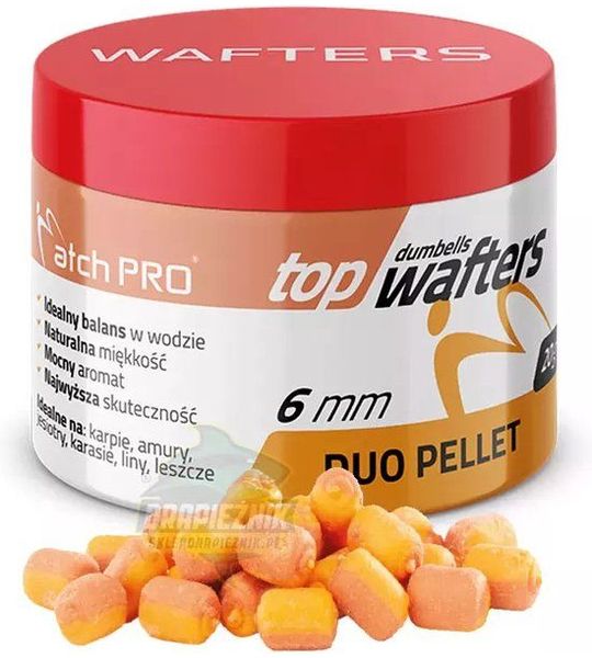MatchPro Top Dumbell Duo Wafters 6mm 20gr - Smaak : Pellet