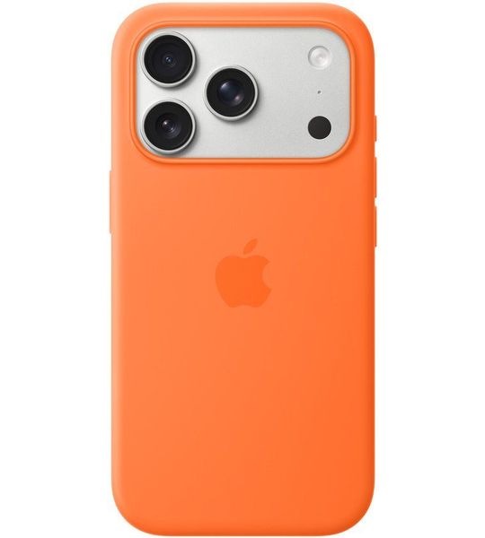 Apple Silicone Magsafe Cover Voor Apple Iphone 17 Pro Oranje