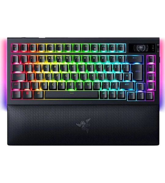 Razer Blackwidow V4 Pro 75% Intl. Us Layout (iso) Hot Swappable Draadloos Gamingtoetsenbord Zwart