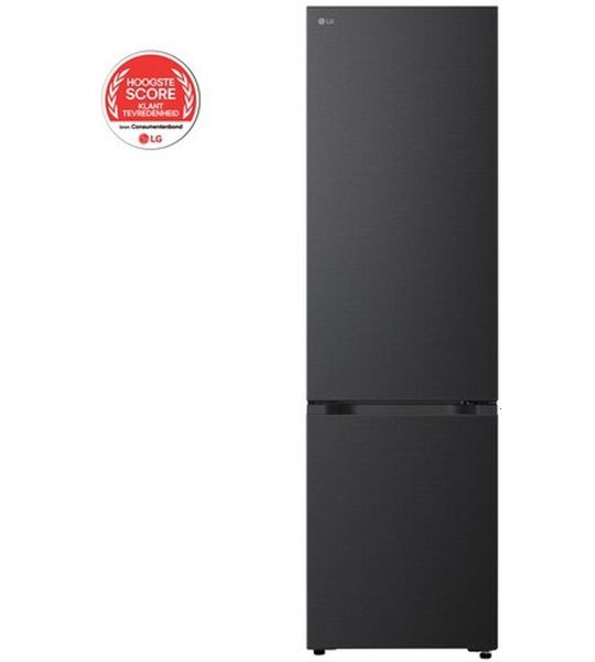 LG Gbbs322cev - Breedte 59.7 Cm Hoogte 203 Inhoud 375 L Nofrost Koel-vriescombinatie Essence Black Steel
