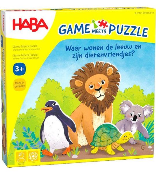 Haba Spel Waar Wonen de Leeuw en Zijn Dierenvriendjes
