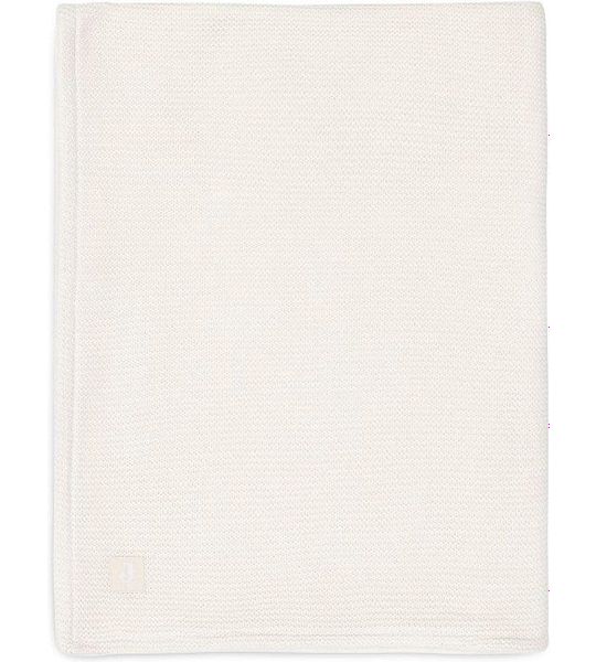 Deken Wieg Jollein Basic Knit 75x100 Ivory/Coral Fleece