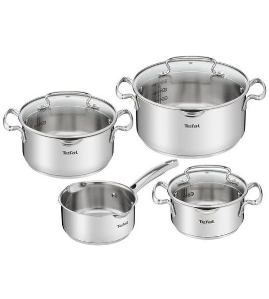 Tefal G719S7 Duetto 4-delige kookset Pan
