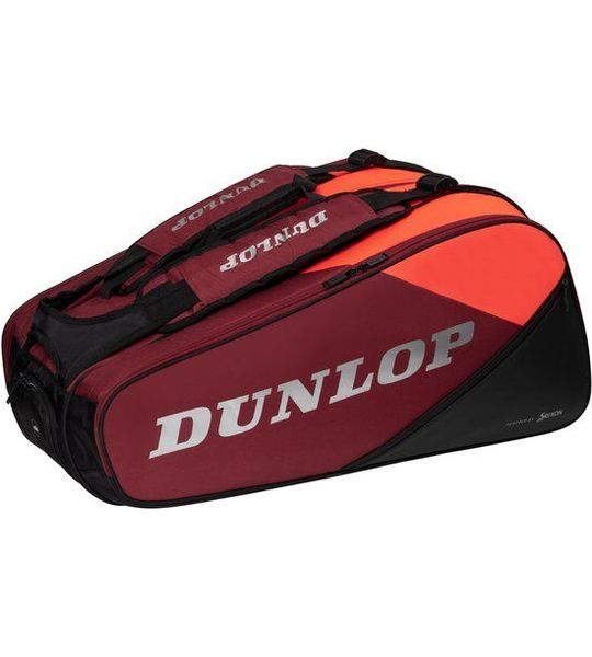 Dunlop- CX PSA 12rkt Bag- Black/Red- Squash Tas