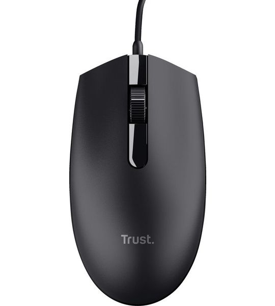 Trust BASI WIRED MOUSE Muis Zwart