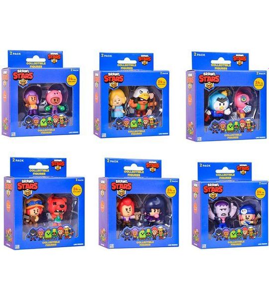 BRAWL STARS 2FIGURES 1 Pack (Verschillende figuren, u onvangt er 1)