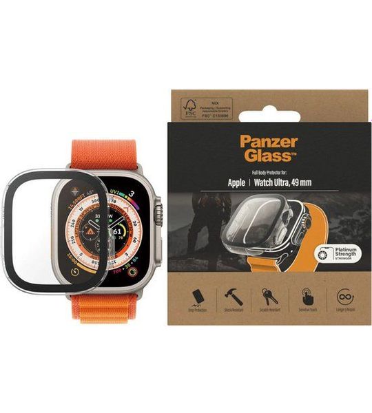 PanzerGlass Full Body Screenprotector Voor Apple Watch Ultra 49 Mm Transparant