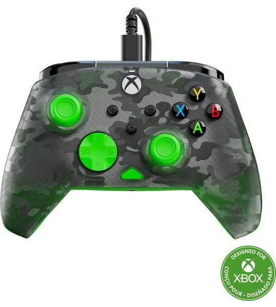 Turtle Beach Rematch Core Wired Ghost Camo B&g Controller Xbox Series S X Pc Zwart
