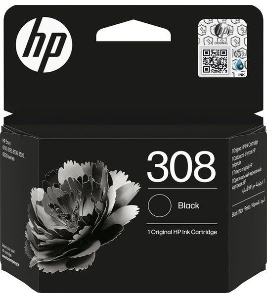HP 308 Inktcartridge Blister Zwart