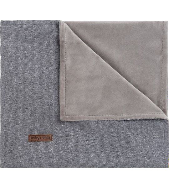 Baby's Only Wiegdeken Soft Sparkle 70 x 95 cm. 70x95 - Zilvergrijs Mêlee