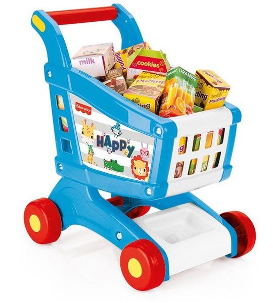 Dolu Fisher Price Boodschappenkar + Accessoires Wit/Blauw/Rood