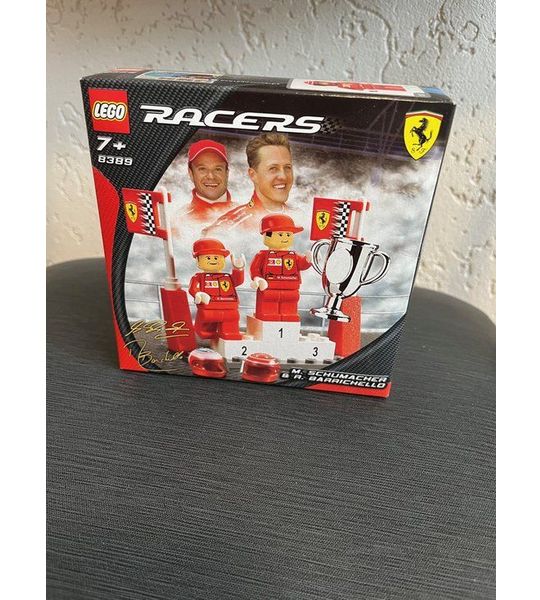 Lego Racers M. Schumacher & R Barrichello Ferrari - 8389