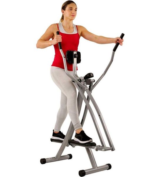KAD® Hometrainer - Crosstrainer - Fietstrainer - Grijs - 64cm x 49cm x 145cm