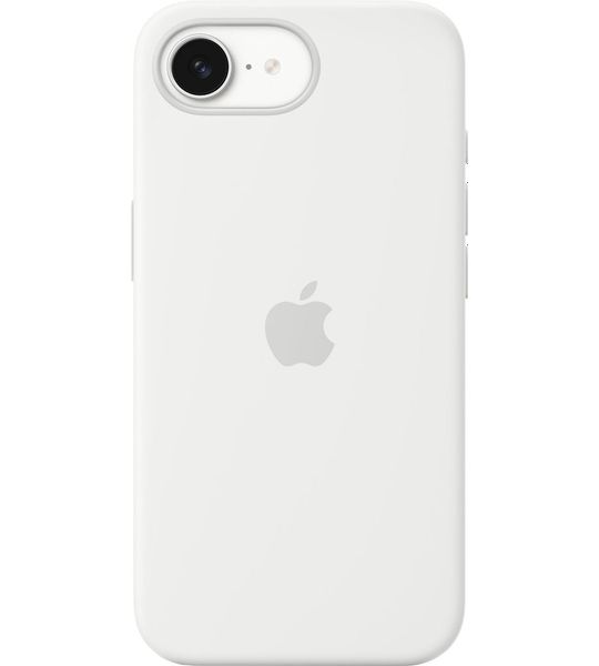 Apple iPhone 16e Silicone Case Telefoonhoesje Wit