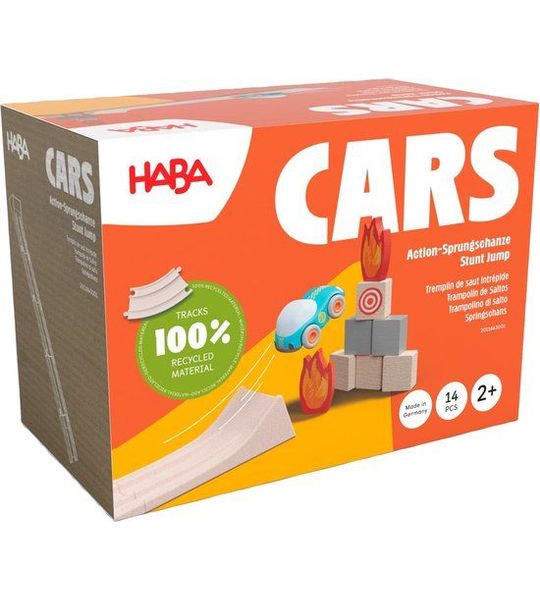 HABA 2011843001, Vrachtwagen & circuitset, 2 jaar, Kunststof, Hout, Meerkleurig