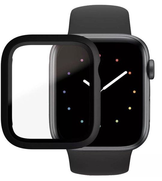 PanzerGlass Antibacteriële Zwarte Full Body Screenprotector Apple Watch Series 4/5/6/SE 44 mm