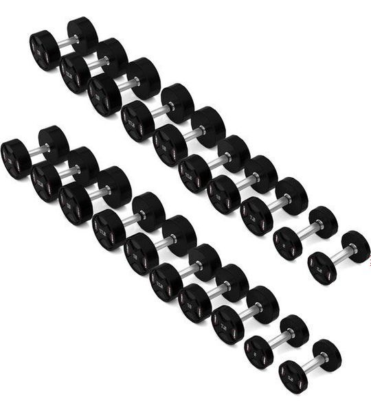 HMS HPC Serie - Polyurethaan Halterset - 2 x 40-50 kg - Antislip Greep