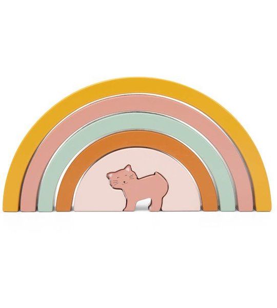 Trixie Houten Stapelregenboog Mrs. Cat – 12m+ – Stapelspel – FSC hout