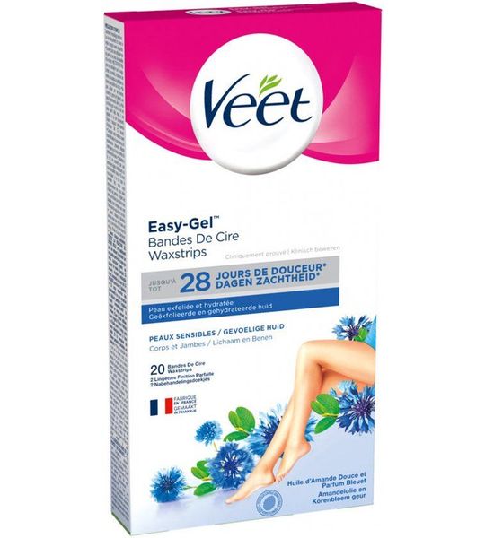 20stuks Veet Koude Waxstrips Benen En Lichaam Gevoelige Huid