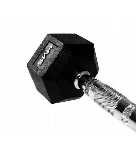 HMS HEX PRO Hantel 10kg - Gecoat Staal, Ideaal voor Krachttraining