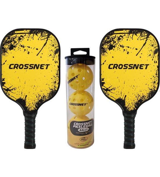 Crossnet - Pickleball set - Set van 2 - Paddle - Pickleball
