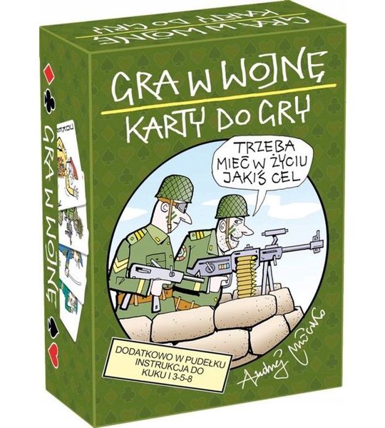 Oorlog Kaartspel met Humoristische Illustraties