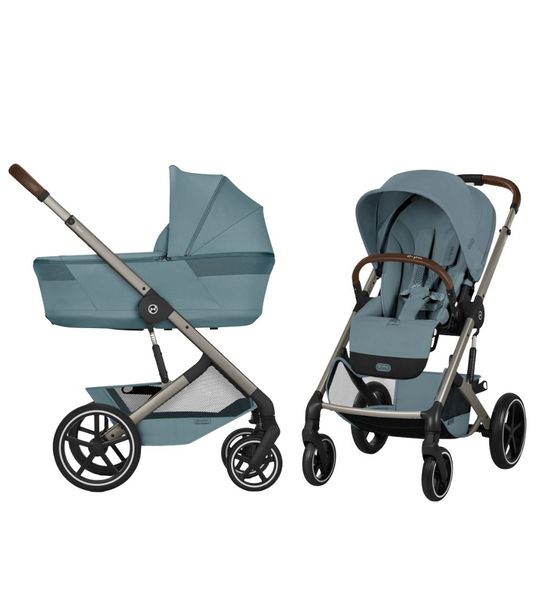 Kinderwagen Cybex Balios S Lux Stormy Blue/Light Blue incl. Foldable Carrycot