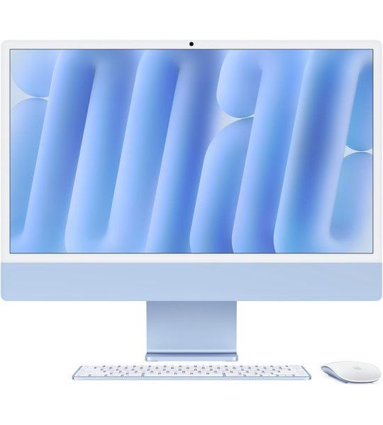 Apple iMac 24 inch M4 (10 core CPU/10 core GPU) 16GB/256GB Blauw QWERTY