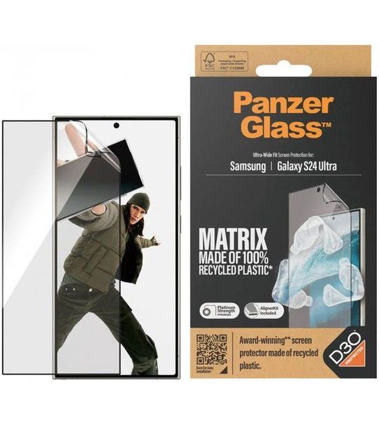 PanzerGlass Matrix D3o Ak Screenprotector Voor Samsung Galaxy S 2024 Ultra Zwart